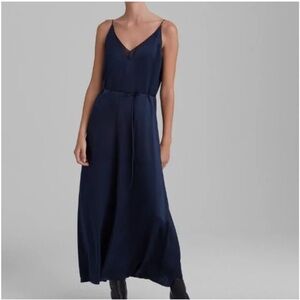 Club Monaco Double V Slip Dress Dark Navy size Medium